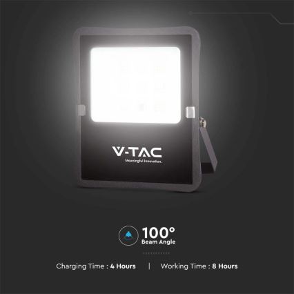 Projecteur solaire d'extérieur LED/6W/3,2V 4000K IP65 5000 mAh + Télécommande