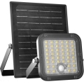 Projecteur solaire dimmable à LED avec détecteur de mouvement LED/10W/3,7V 3000/4000K IP65 3600 mAh + télécommande