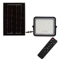 Projecteur solaire extérieur à intensité variable LED/6W/3,2V IP65 6400K noir + télécommande