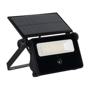 Projecteur solaire LED 10 W avec capteur, 5,5 V, IP65, 1800 mAh