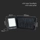 Projecteur solaire LED/15W/3,7V IP65 4000K noir + Télécommande