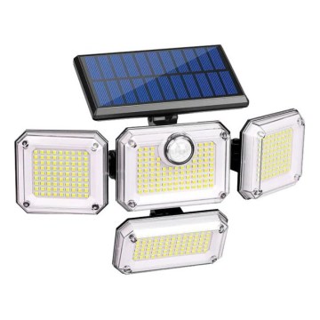 Projecteur solaire LED avec détecteur GLOW LED/2,5W/3,7V 6500K IP44 2400 mAh + télécommande