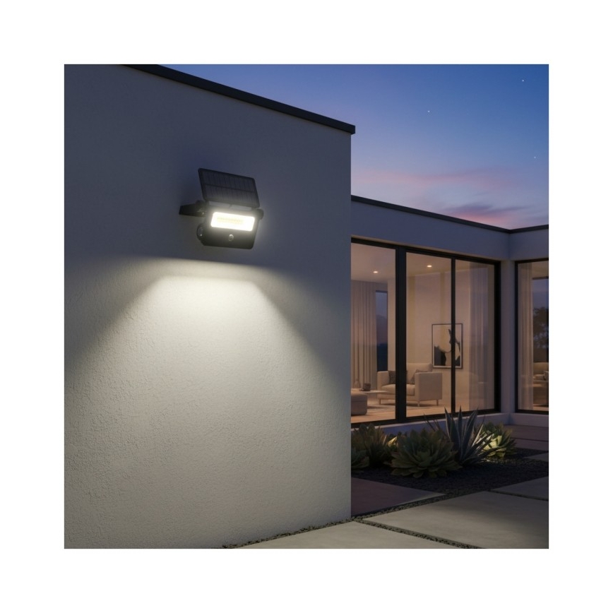 Projecteur solaire à LED avec capteur NCS G2 LED/20W/3,7V 3000/4000/6500K IP54 2600 mAh