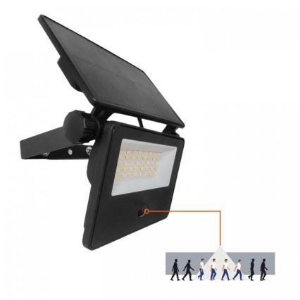 Projecteur solaire à LED avec capteur NCS G2 LED/20W/3,7V 3000/4000/6500K IP54 2600 mAh