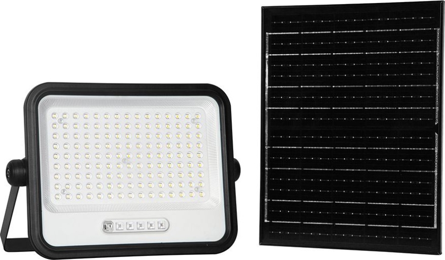 Projecteur solaire LED dimmable LED/300W/3,2V 2000-8000K IP65 15000 mAh noir + télécommande