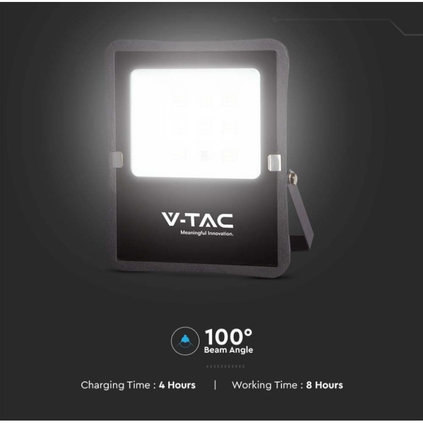 Projecteur solaire LED extérieur LED/6W/3,2V 6400K IP65 4000 mAh + télécommande