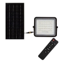 Projecteur solaire LED extérieur à intensité variable LED/10W/3,2V IP65 4000K noir + télécommande