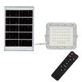 Projecteur solaire LED extérieur à intensité variable LED/10W/3,2V IP65 6400K blanc + télécommande