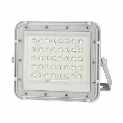 Projecteur solaire LED extérieur à intensité variable LED/10W/3,2V IP65 6400K blanc + télécommande