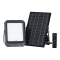 Projecteur solaire LED LED/10W/3,7V IP65 4000K 8000 mAh noir + télécommande