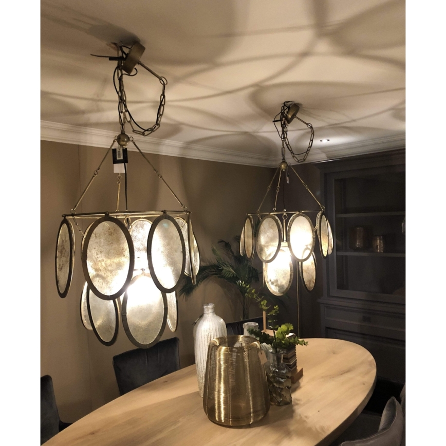 PTMD - Lustre à chaîne DAIREN 1xE27/40W/230V Ø 51 cm