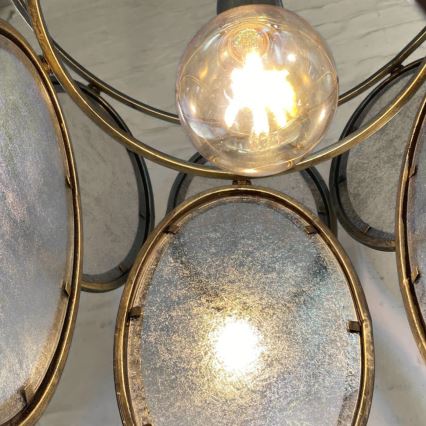 PTMD - Lustre à chaîne DAIREN 1xE27/40W/230V Ø 51 cm