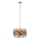 PTMD - Lustre à chaîne YENA 1xE27/40W/230V Ø 57 cm rotin