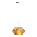 PTMD - Lustre à chaîne ZANTH 1xE27/40W/230V Ø 52 cm doré