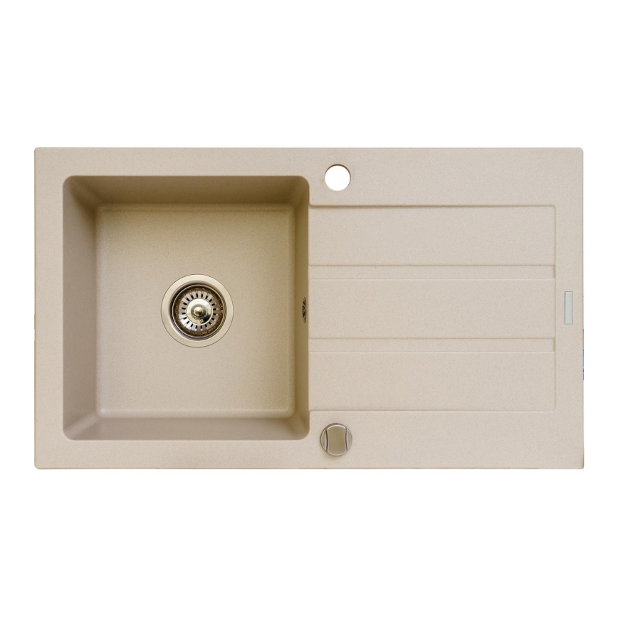 Pyramis 70006701 - Évier de cuisine NEXT 76x44 cm granit/beige