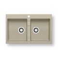 Pyramis 70053101 - Évier de cuisine SPARTA 78x50 cm granit/beige