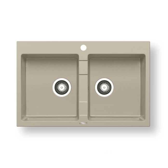 Pyramis 70053101 - Évier de cuisine SPARTA 78x50 cm granit/beige