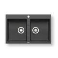 Pyramis 70053201 - Évier de cuisine SPARTA 78x50 cm granit/noir