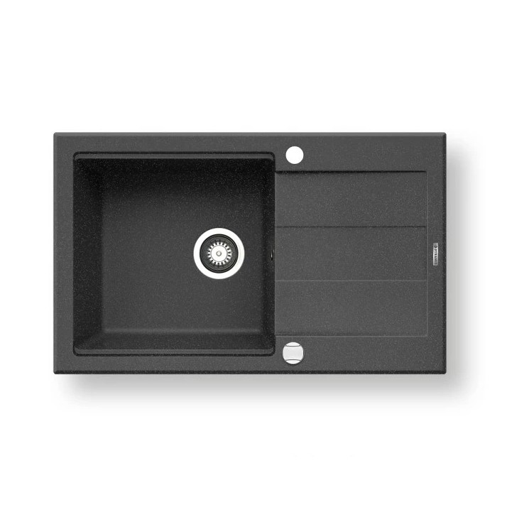 Pyramis 70083701 - Évier de cuisine SPARTA PLUS LUX 78x48 cm granit/noir