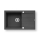 Pyramis 70083701 - Évier de cuisine SPARTA PLUS LUX 78x48 cm granit/noir