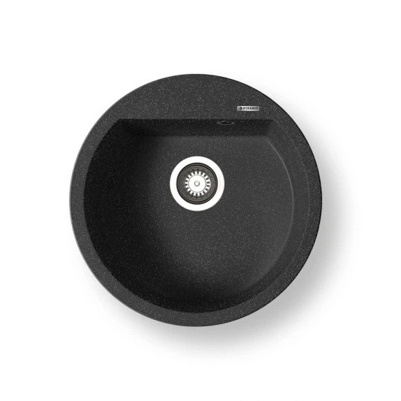 Pyramis 70106911 - Évier de cuisine ALAZIA d. 51 cm granit/noir