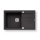 Pyramis 70167101 - Évier de cuisine SPARTA PLUS LUX 78x48 cm granit/noir