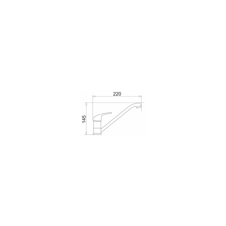 Pyramis 90915301 - Robinet d'évier ASALIA chrome