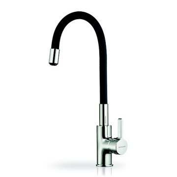 Pyramis 90919638 - Robinet d'évier avec bec flexible FLESSI noir