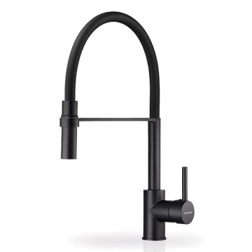 Pyramis 90939901 - Robinet d'évier avec bec flexible SERINA noir mat