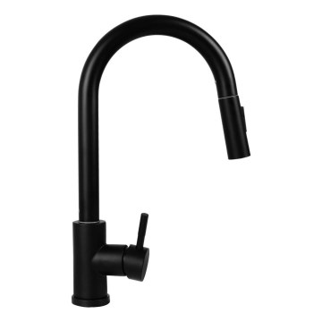 Pyramis 90941338 - Robinet d'évier avec douchette extractible IDEA noir mat