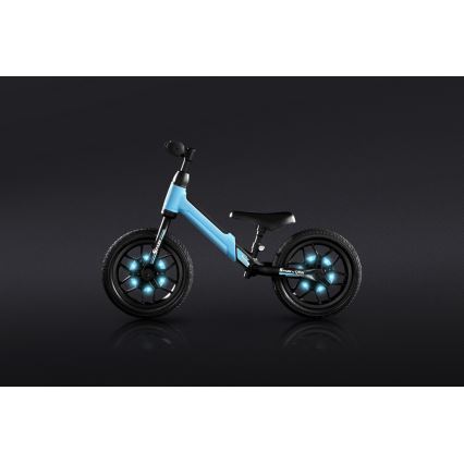 QPlay - Draisienne avec éclairages LED aux roues SPARK bleu