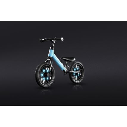 QPlay - Draisienne avec éclairages LED aux roues SPARK bleu
