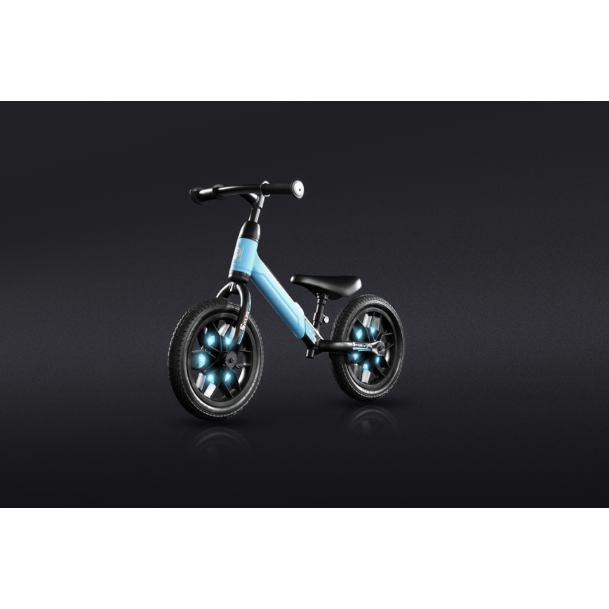 QPlay - Draisienne avec éclairages LED aux roues SPARK bleu