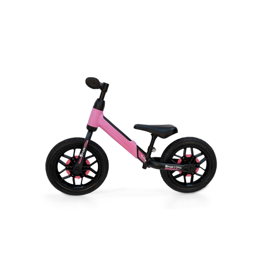QPlay - Draisienne avec éclairages LED aux roues SPARK rose