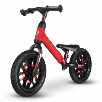 QPlay - Draisienne avec éclairages LED aux roues SPARK rouge