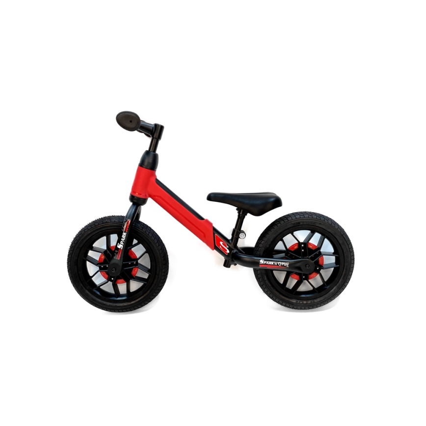 QPlay - Draisienne avec éclairages LED aux roues SPARK rouge