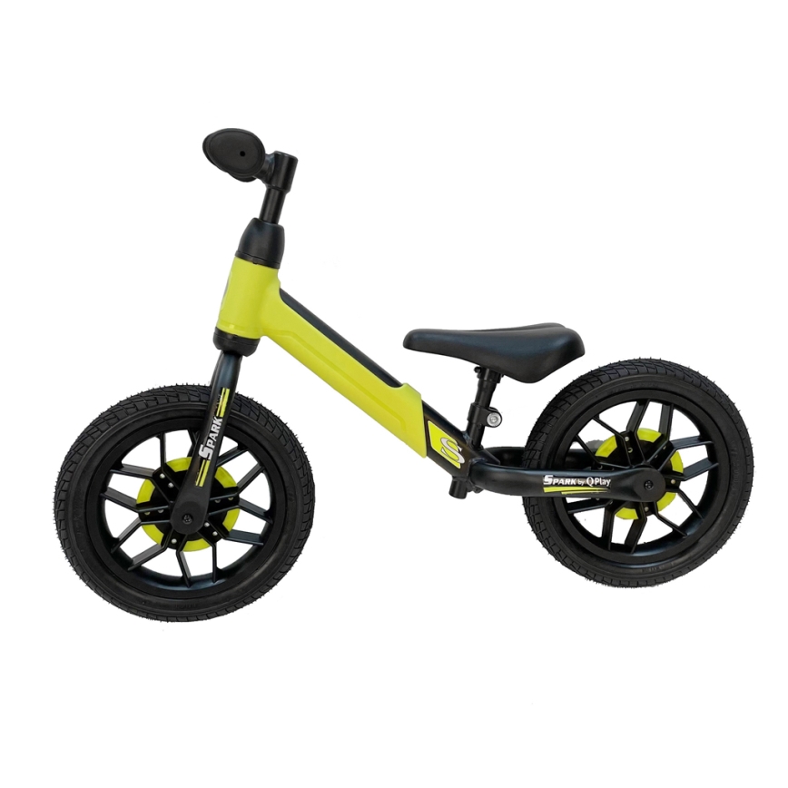 QPlay - Draisienne avec éclairages LED aux roues SPARK vert