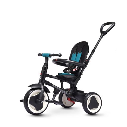 QPlay - Tricycle 3-en-1 pour enfants RITO EVO turquoise