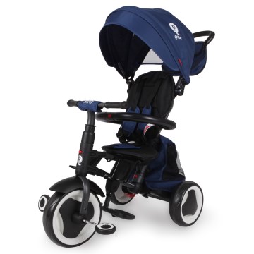 QPlay - Tricycle 3-en-1 RITO EVA PLUS bleu