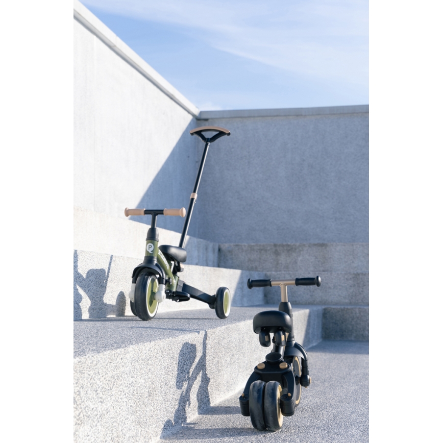 QPlay - Tricycle 3-en-1 STAGER pour enfants noir