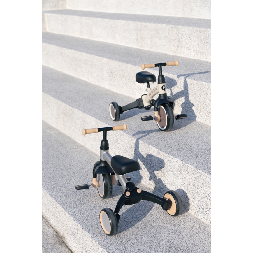 QPlay - Tricycle 3-en-1 STAGER pour enfants noir