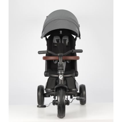 QPlay - Tricycle enfant 7 en 1 COMFO MAX gris
