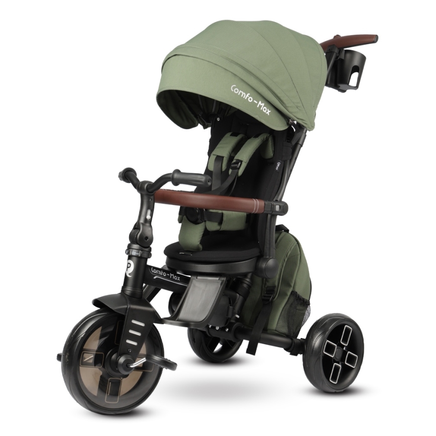 QPlay - Tricycle enfant 7 en 1 COMFO MAX vert