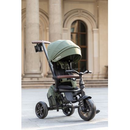 QPlay - Tricycle enfant 7 en 1 COMFO MAX vert
