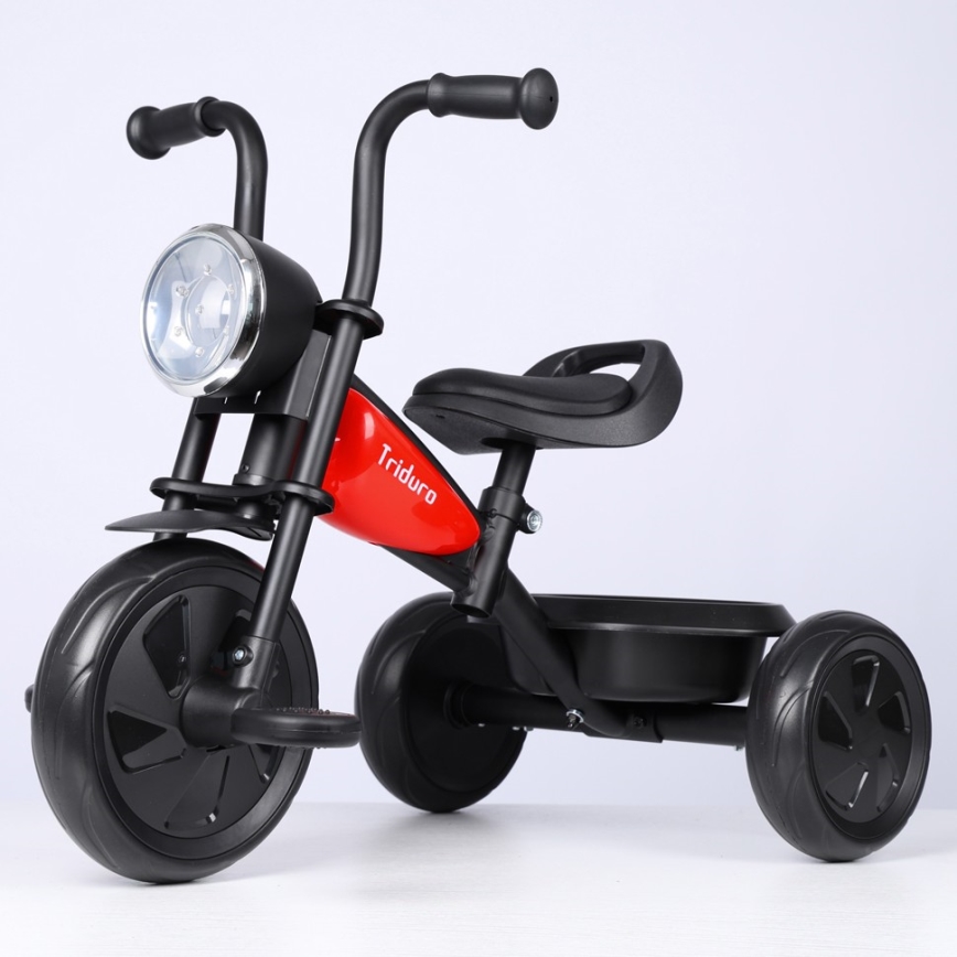 QPlay - Tricycle enfant TRIDURO noir/rouge