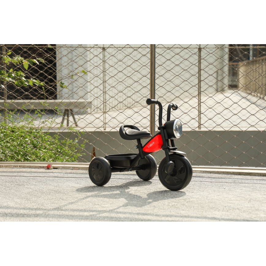 QPlay - Tricycle enfant TRIDURO noir/rouge