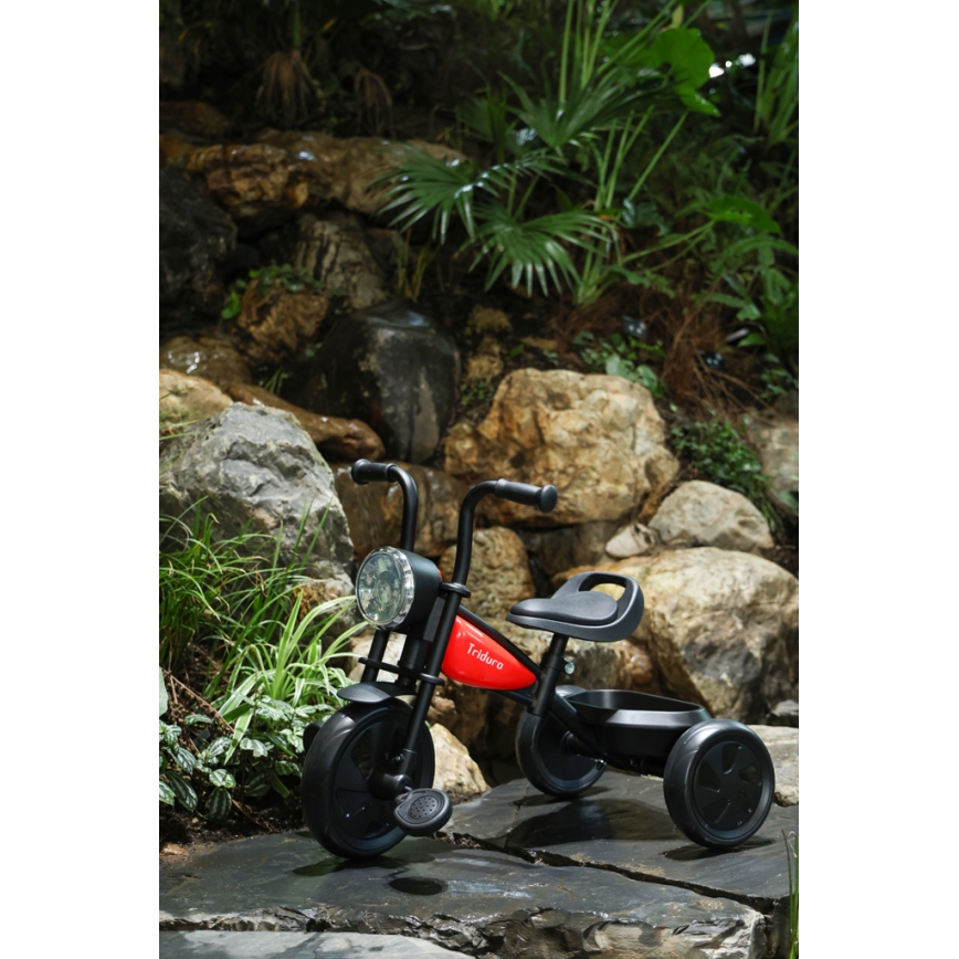 QPlay - Tricycle enfant TRIDURO noir/rouge