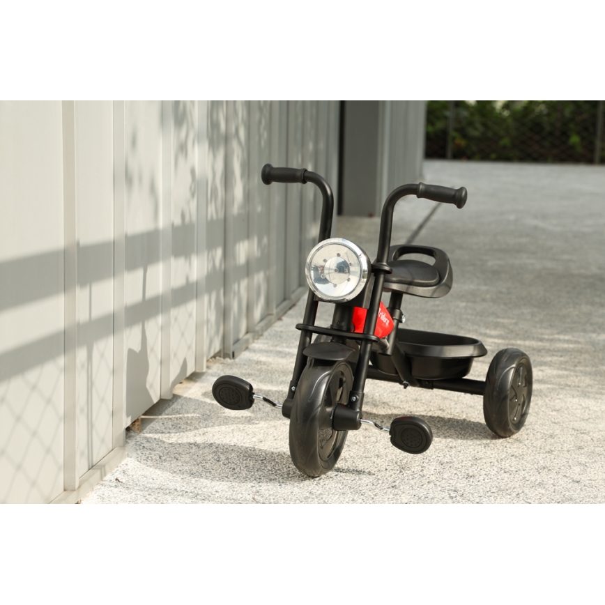 QPlay - Tricycle enfant TRIDURO noir/rouge