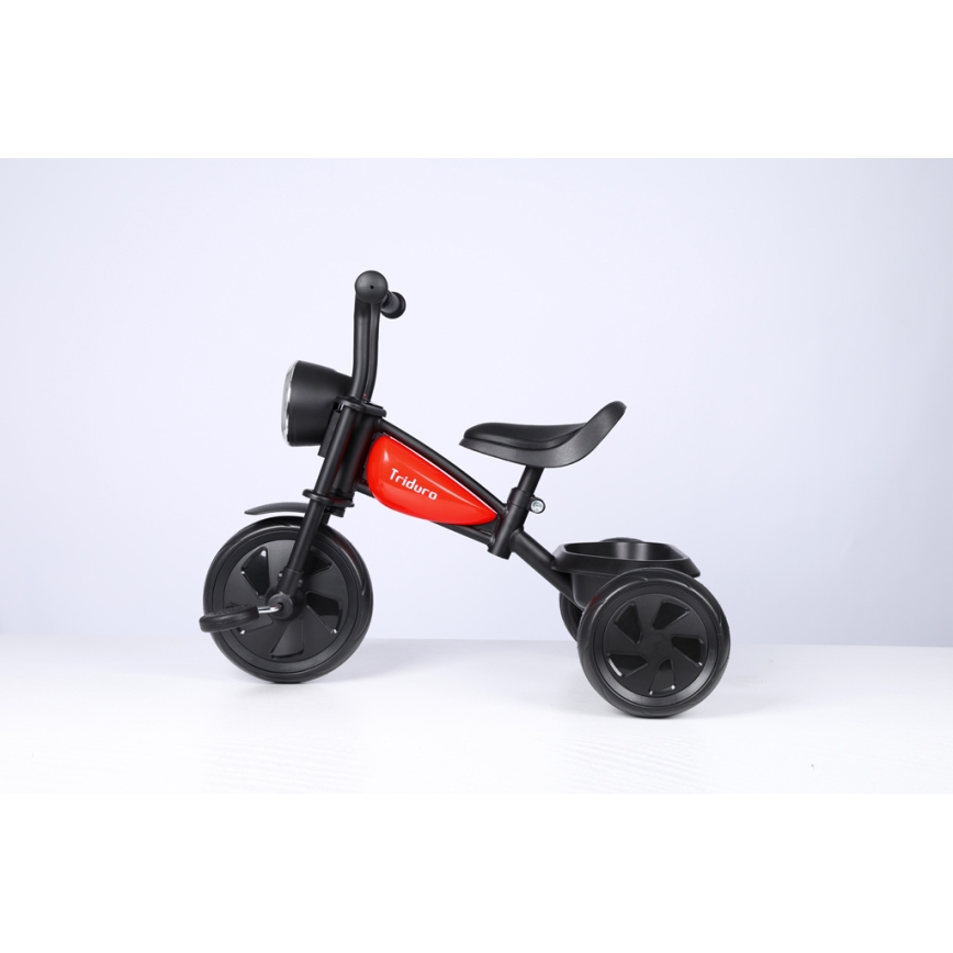QPlay - Tricycle enfant TRIDURO noir/rouge