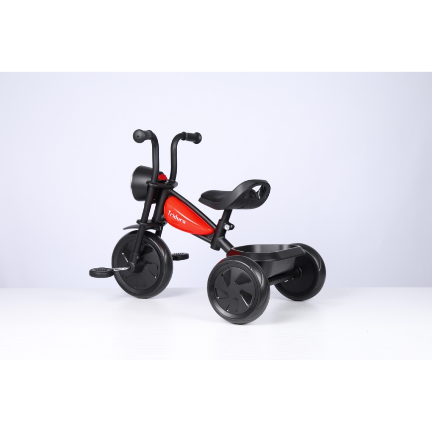 QPlay - Tricycle enfant TRIDURO noir/rouge